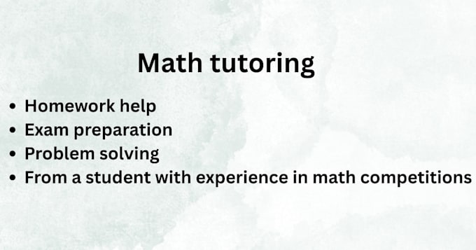 tutor grades 1 to 10 in mathematics