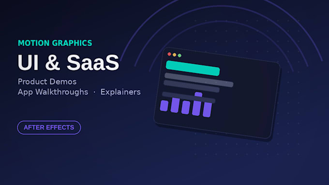 create clean motion graphics for your saas or UI product