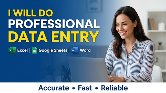 bookkeeping, accounting and financial data entry in excel