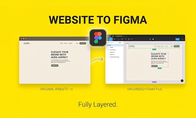 recreate any websites landing page in figma