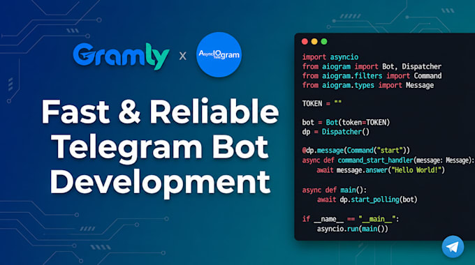 code your telegram bot in python quickly and reliably