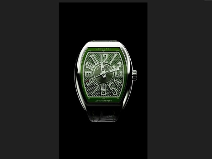 create a professional 3d watch modeling and rendering, wristwatch, vfx, cgi