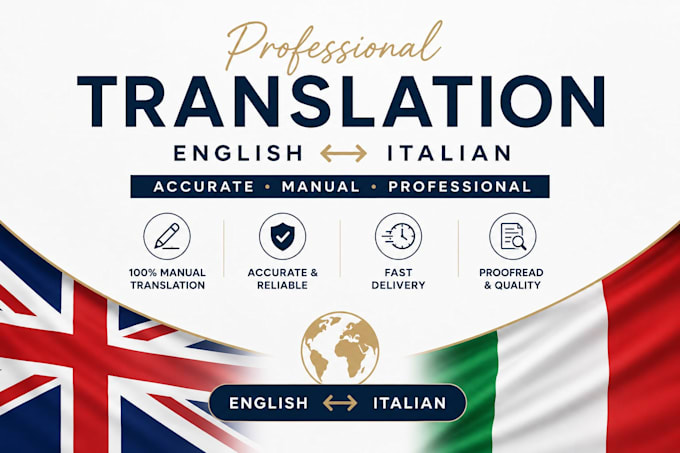 professionally translate english and italian