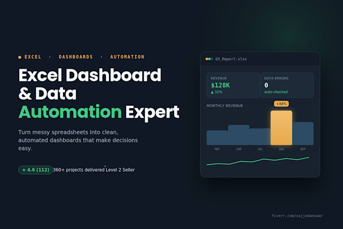 create excel dashboard and automate your data