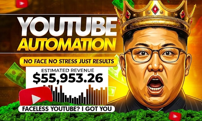 edit faceless automation video, youtube video editing