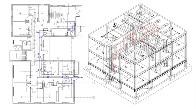 do architectural, electrical, plumbing and hvac plans, mep