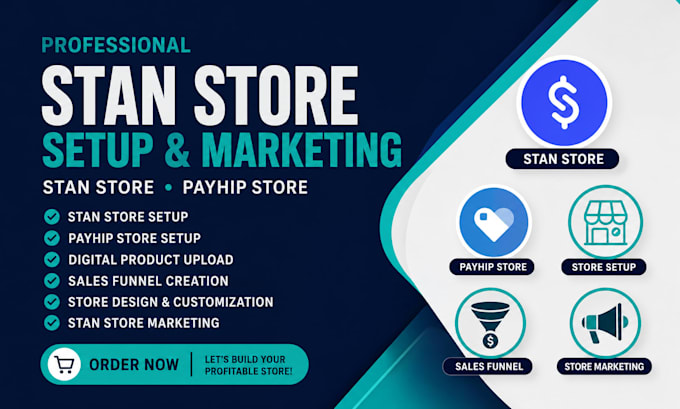 setup stan store, payhip store stan store marketing