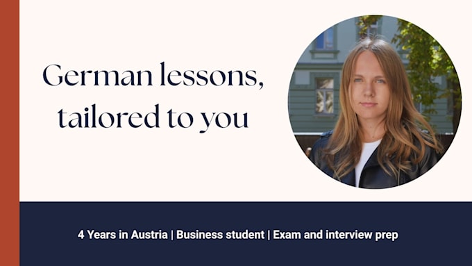 be your german tutor for conversations or work interviews