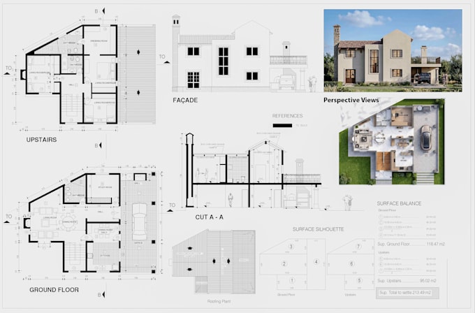 do autocad 2d architectural floor plan, house plan site plan drafting, blueprint