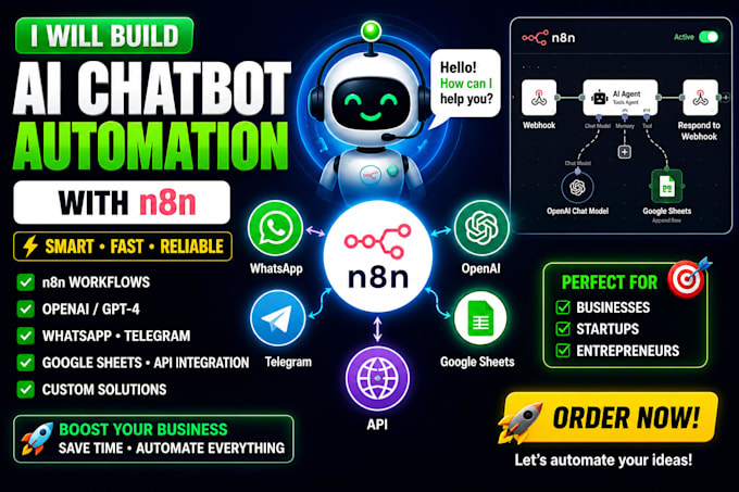 build ai chatbots with n8n automation