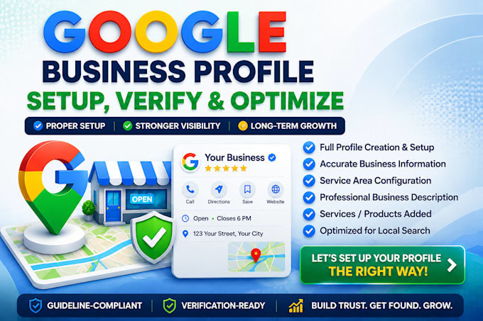 setup, verify, and optimize your google business profile