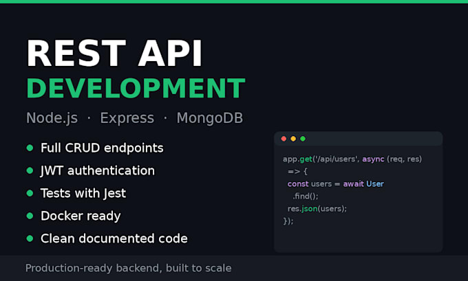 build a rest API with node js, express and mongodb