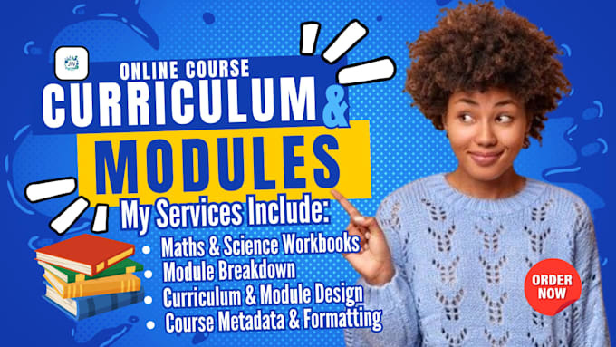 create online course curriculum content, modules and interactive workbooks
