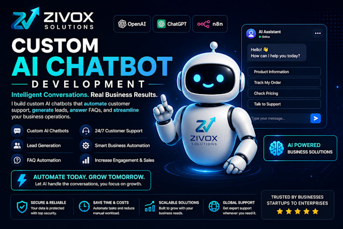 develop a custom ai chatbot using openai, chatgpt, gpt, and n8n