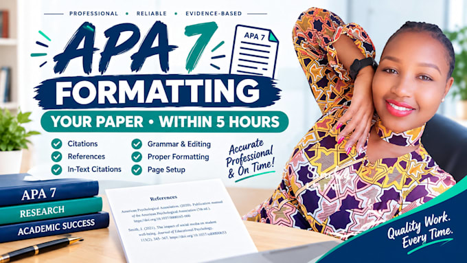 format your paper in apa 7th edition within 5 hours