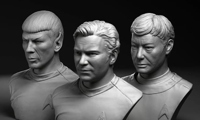 sculpt custom 3d head model 3d face 3d bust model action figure stl 3d printing