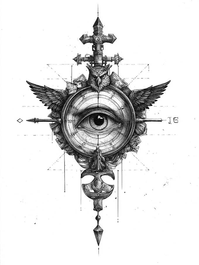 create any design in flash traditional tattoo style