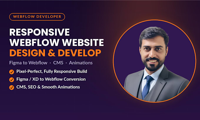 design and develop a webflow website as expert webflow developer