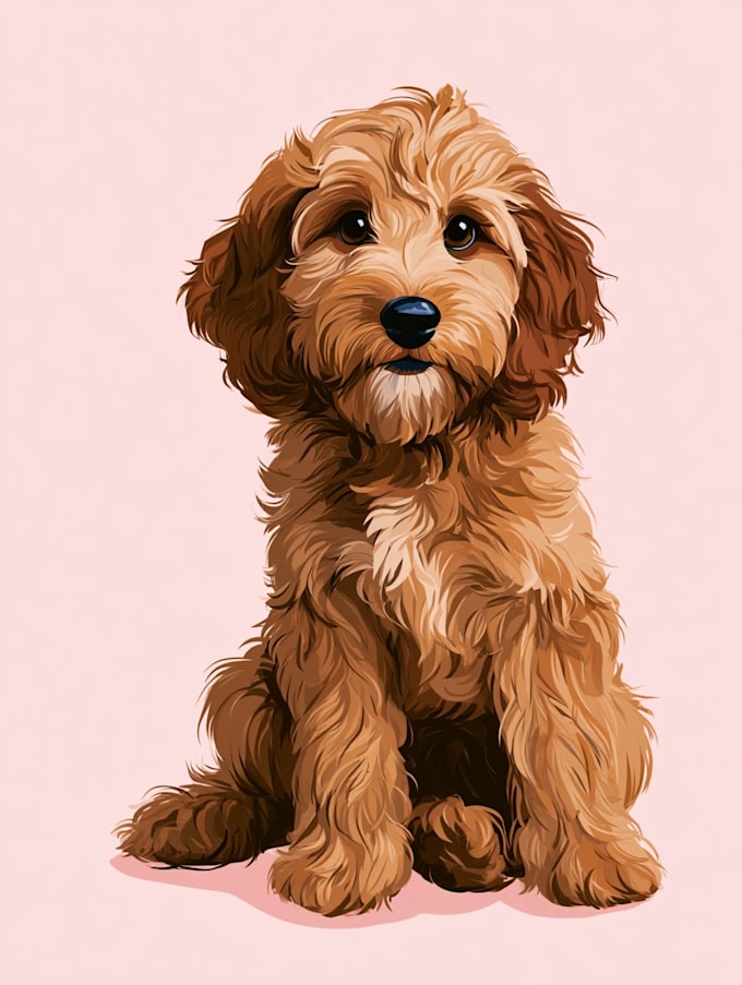 draw disney pet portrait illustration