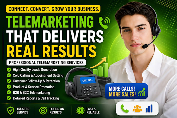 provide telemarketing, cold calling, lead generation, and appointment setting