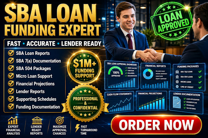 prepare sba loan and funding financial reports
