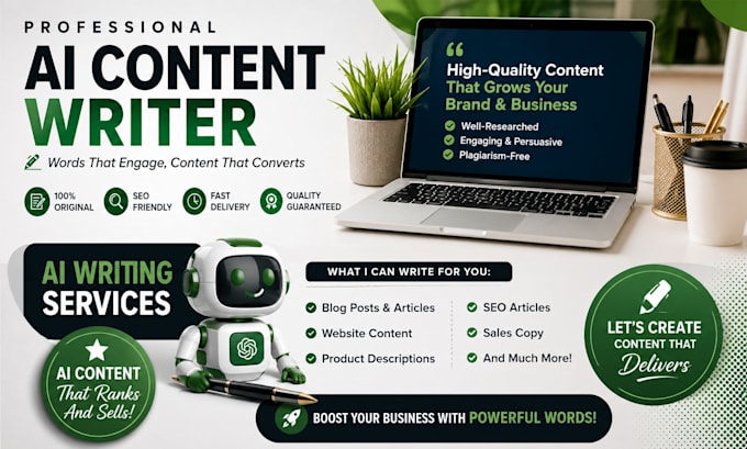write high quality ai content for blog , website, article