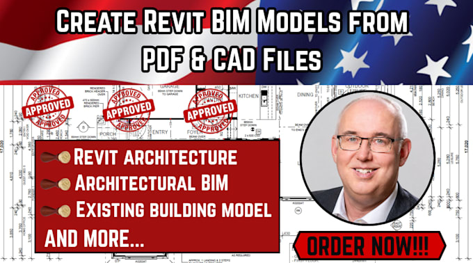 create revit bim models from PDF or cad files