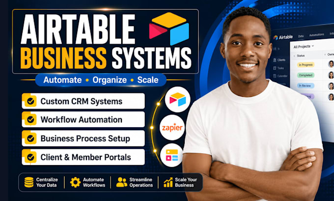 setup airtable automation airtable database zapier softr expert airtable crm