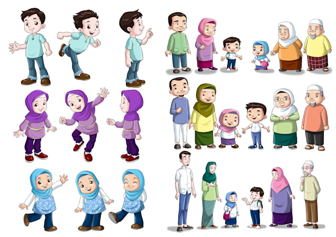 make character illustrations for children