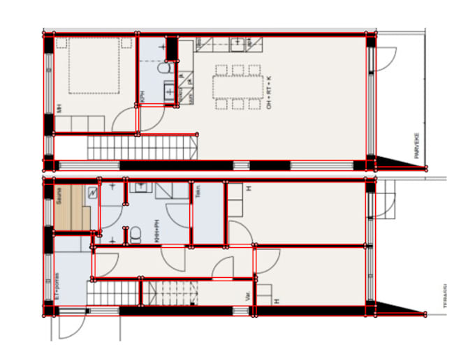 annotate floor plans and architectural drawings for ai training data