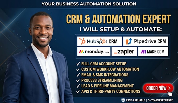 setup hubspot pipedrive monday crm gohighlevel zapier make crm automaton xenbar