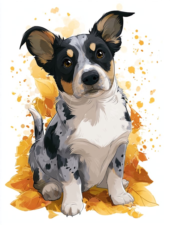 draw disney pet portrait illustration