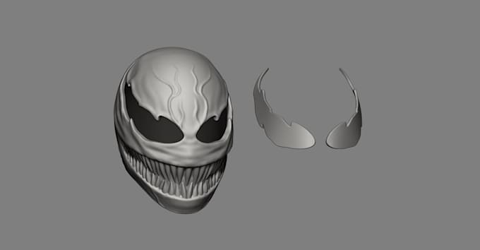 design custom 3d cosplay mask halloween helmet and wearable props