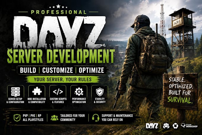 create a custom dayz server with mods, scripts, and full setup