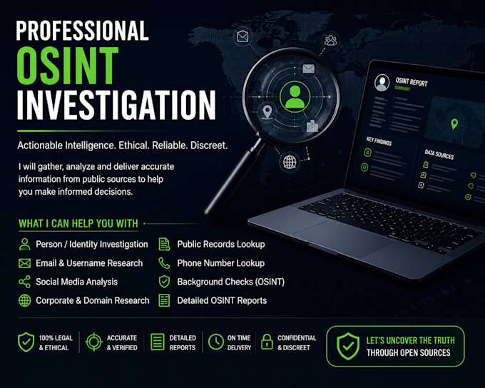 conduct professional osint research using public sources