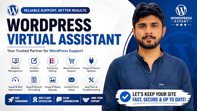 be your wordpress virtual assistant