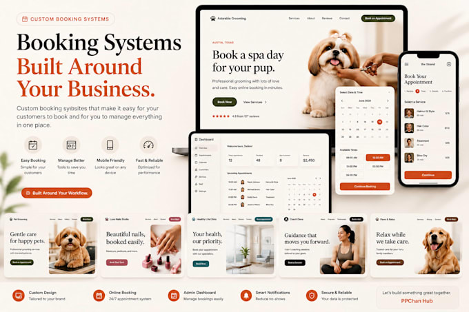 build a custom booking system with built in invoicing