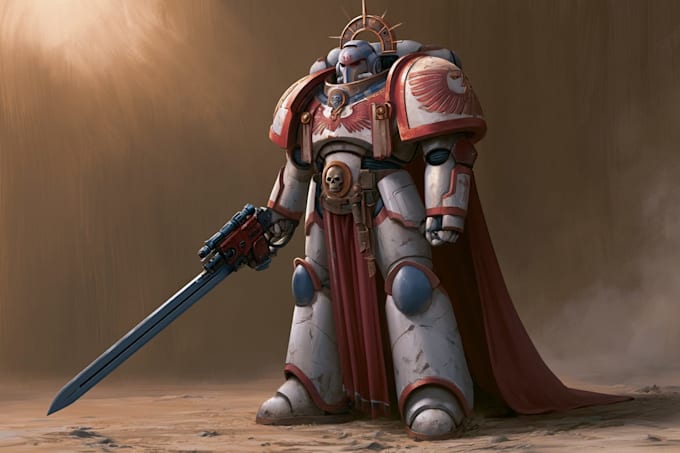 create a warhammer 40k character art