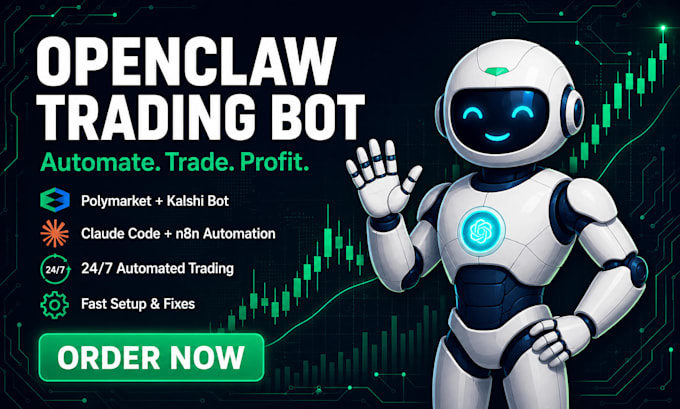 setup fix openclaw trading bot polymarket bot kalshi bot claude code crypto bot