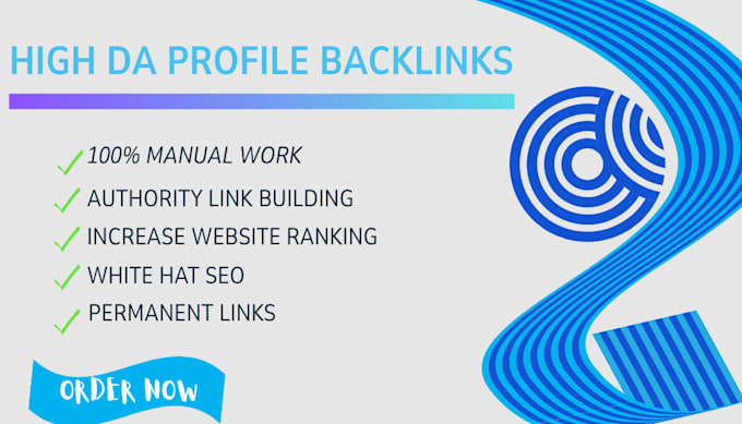do high da profile backlinks and link building for website ranking