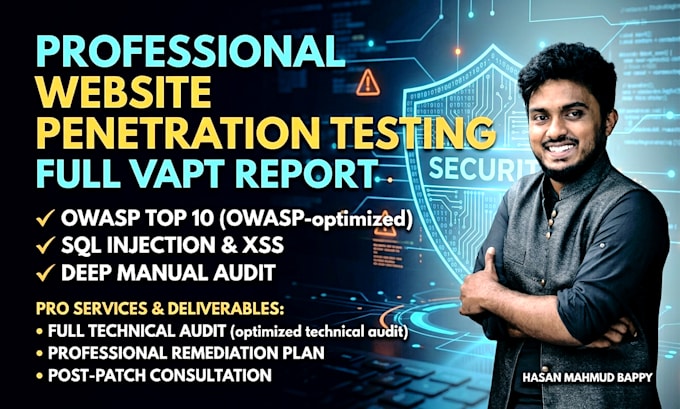perform web penetration testing and vulnerability assessment report