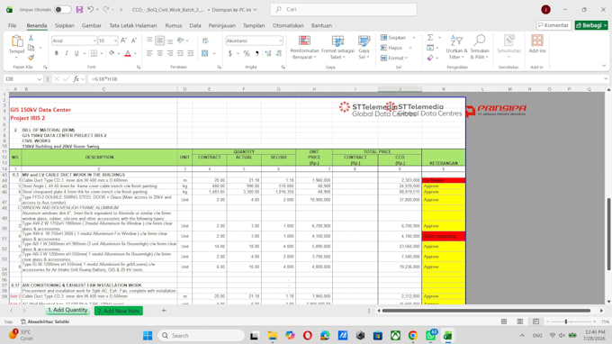 calculate volume and create a boq for your projects
