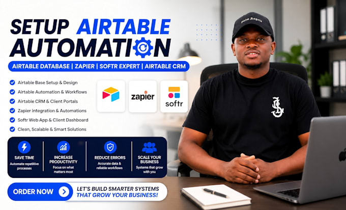 airtable automation expert interface setup airtable database softr webapp