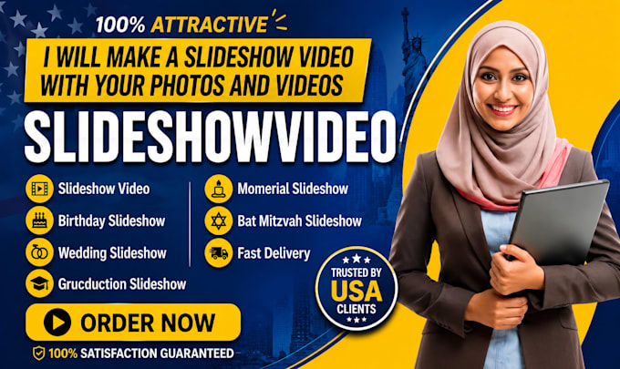 create an awesome memorial slideshow, photo slideshow video