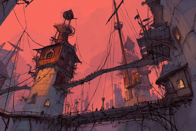 create concept art and illustration