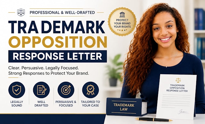 draft an opposition response letter for your trademark opposition
