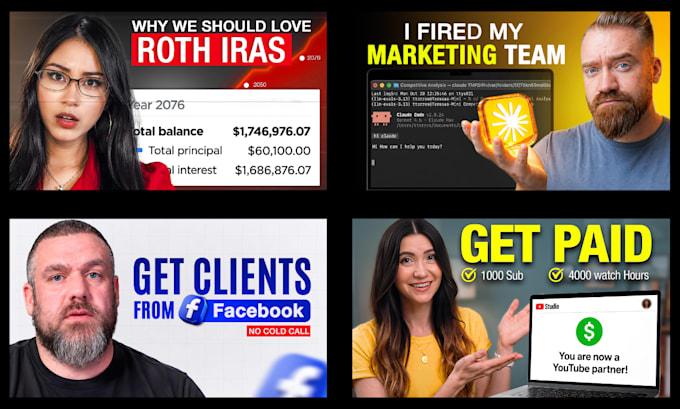 design thumbnails for youtube channels