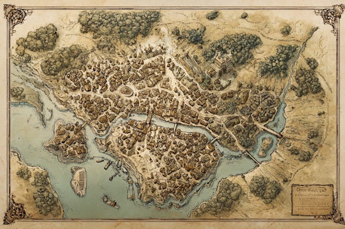 create high quality bespoke fantasy maps