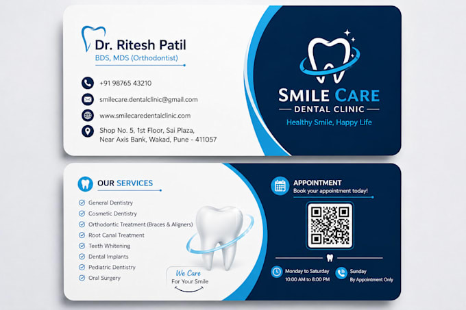 design professional and modern business card