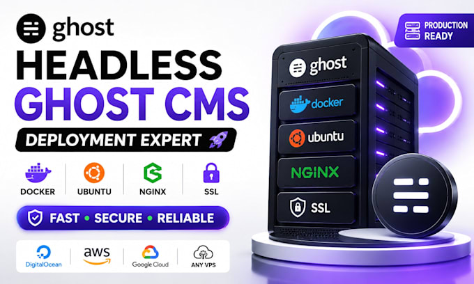 do headless ghost website, ghost deployment ghost docker, ghost ubuntu ghost api